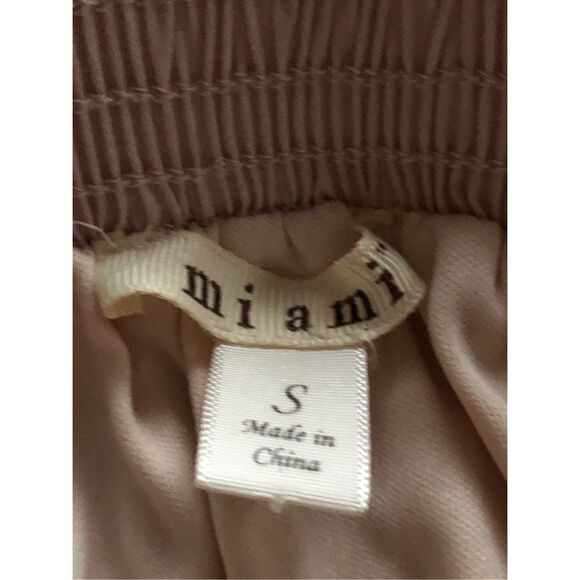 Miami Skirt Womens SZ S Pink Tutu Style Midi Hi-Low Hem Peasant w/ Lining - Picture 7 of 8